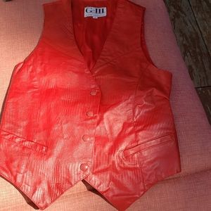 Leather vest